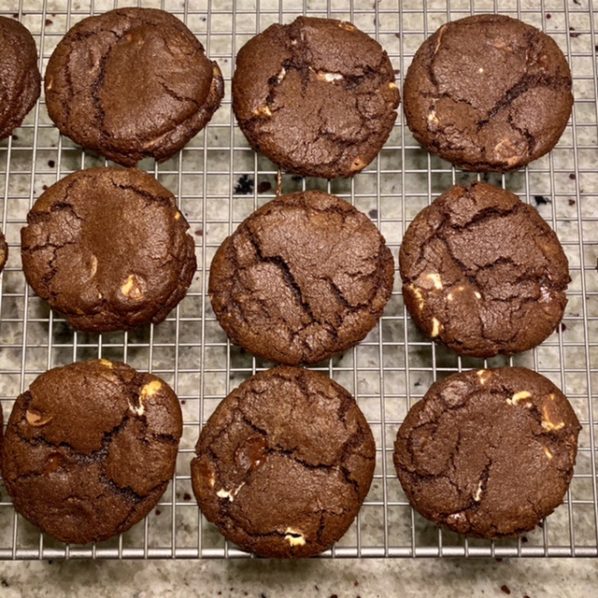 Double chocolate cookies