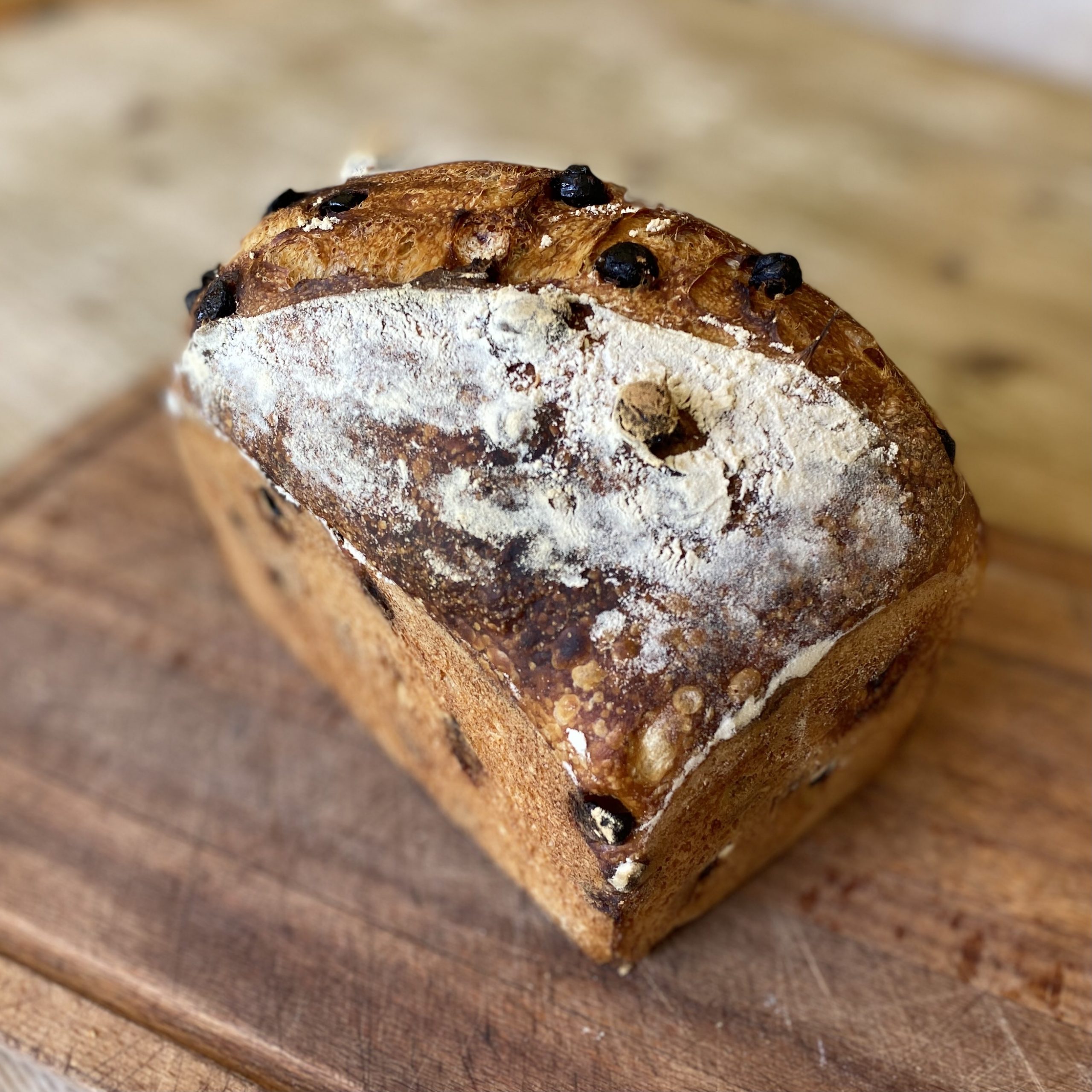 Raisin Sourdough Tin Loaf